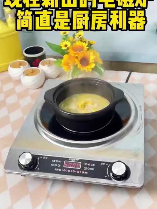半球电磁炉操作简单,火力调节很精准,家庭烹饪好帮手