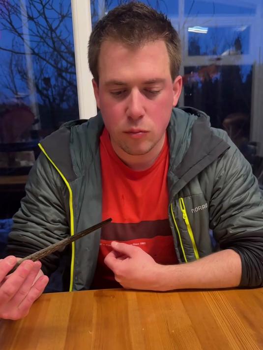 才想起来我还风干的有香肠腊肉,去森林找点松柏把它们熏了