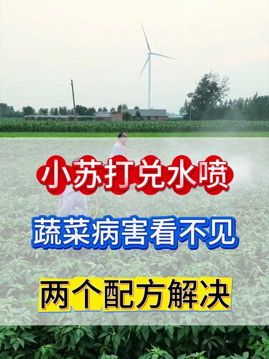 小苏打兑水喷,蔬菜病害都不见,两个方法解决