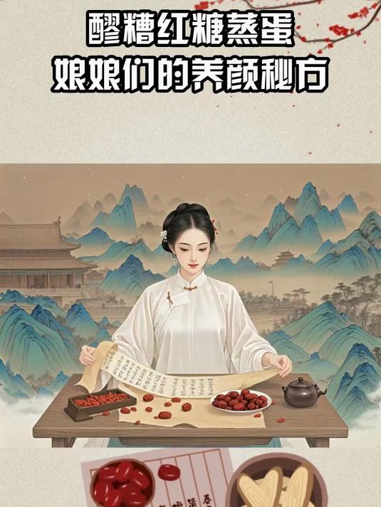 醪糟红糖蒸蛋，娘娘们的养颜秘方