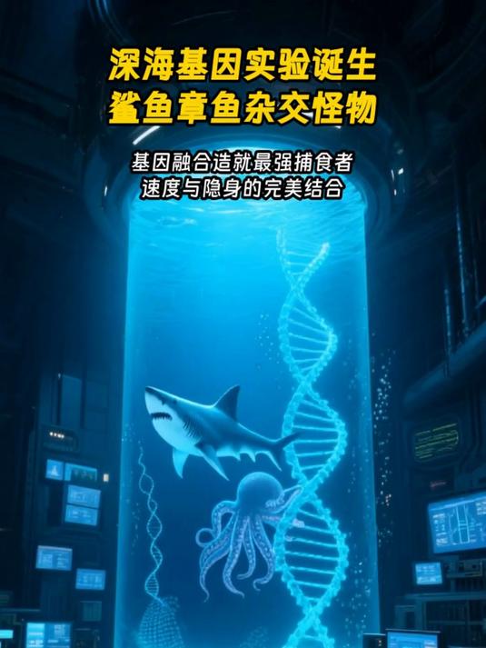 深海基因实验诞生鲨鱼章鱼杂交怪物