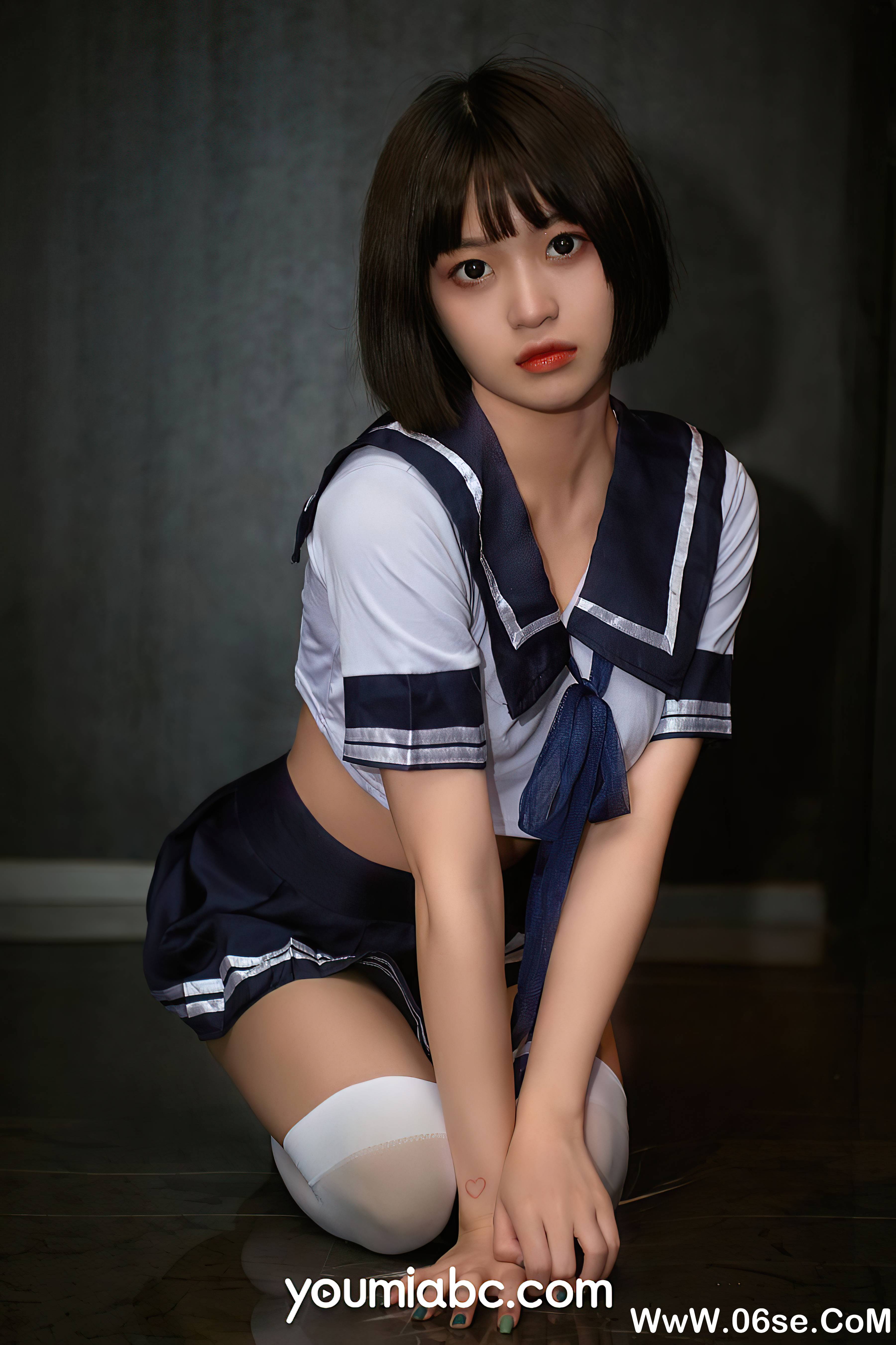 图片[22]-[YouMi尤蜜] 2021.07.19 放学等我 萌萌[27+1P435M]-六色网