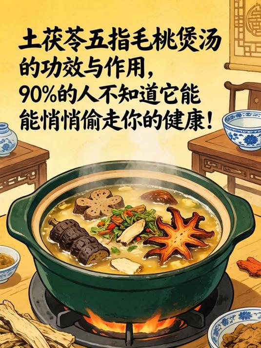 土茯苓五指毛桃煲汤的功效与作用，90%的人不知道它竟能悄悄偷走你的健康！