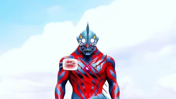 贝利亚身体做桥梁给小奥特曼通过