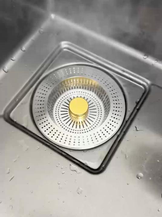 洗菜池用不锈钢弹跳芯！防堵防臭排水快，清理不费力，好用不贵！