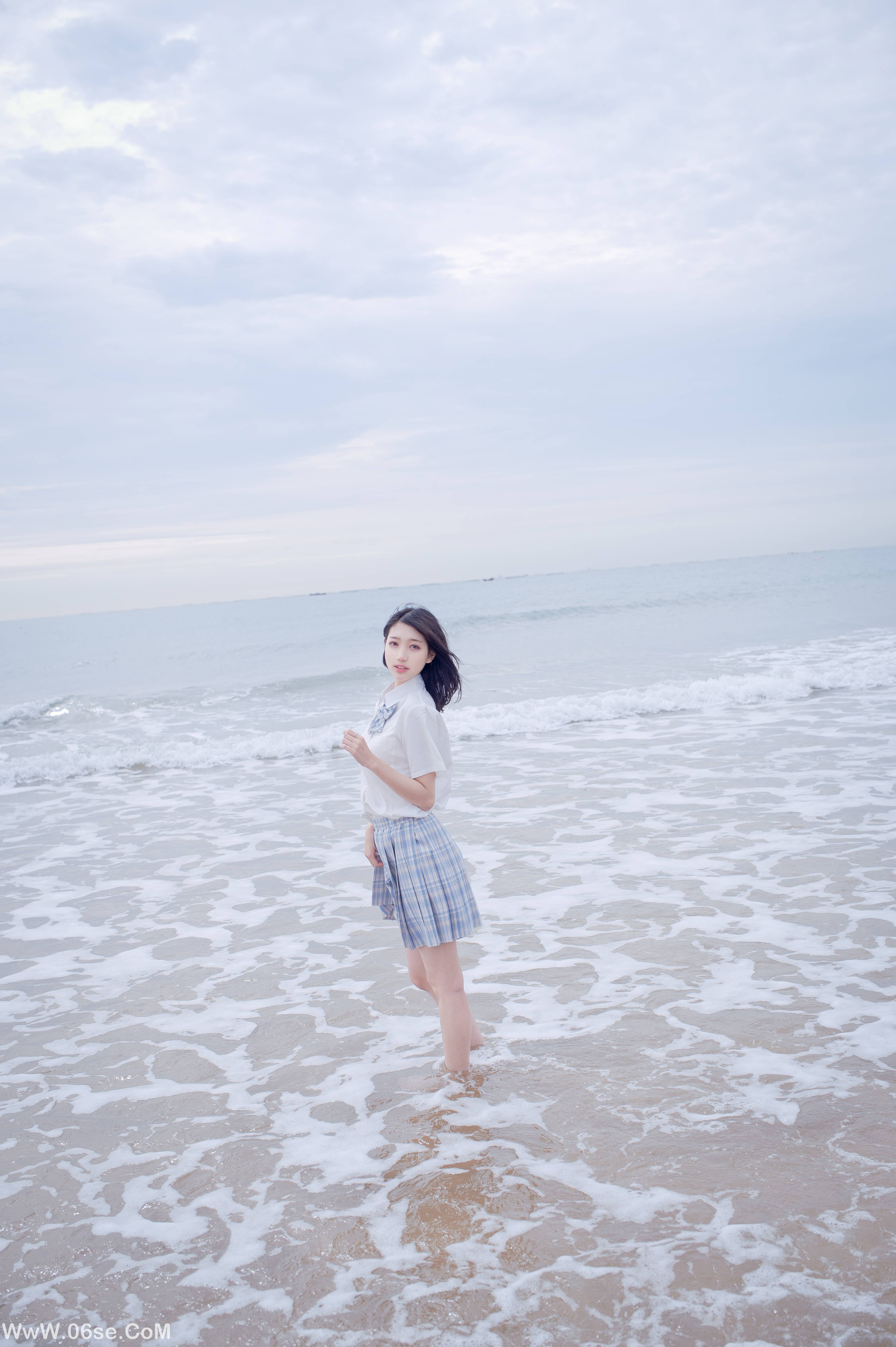 图片[29]-周叽是可爱兔兔 NO.020 海边jk[[35P252M]-六色网