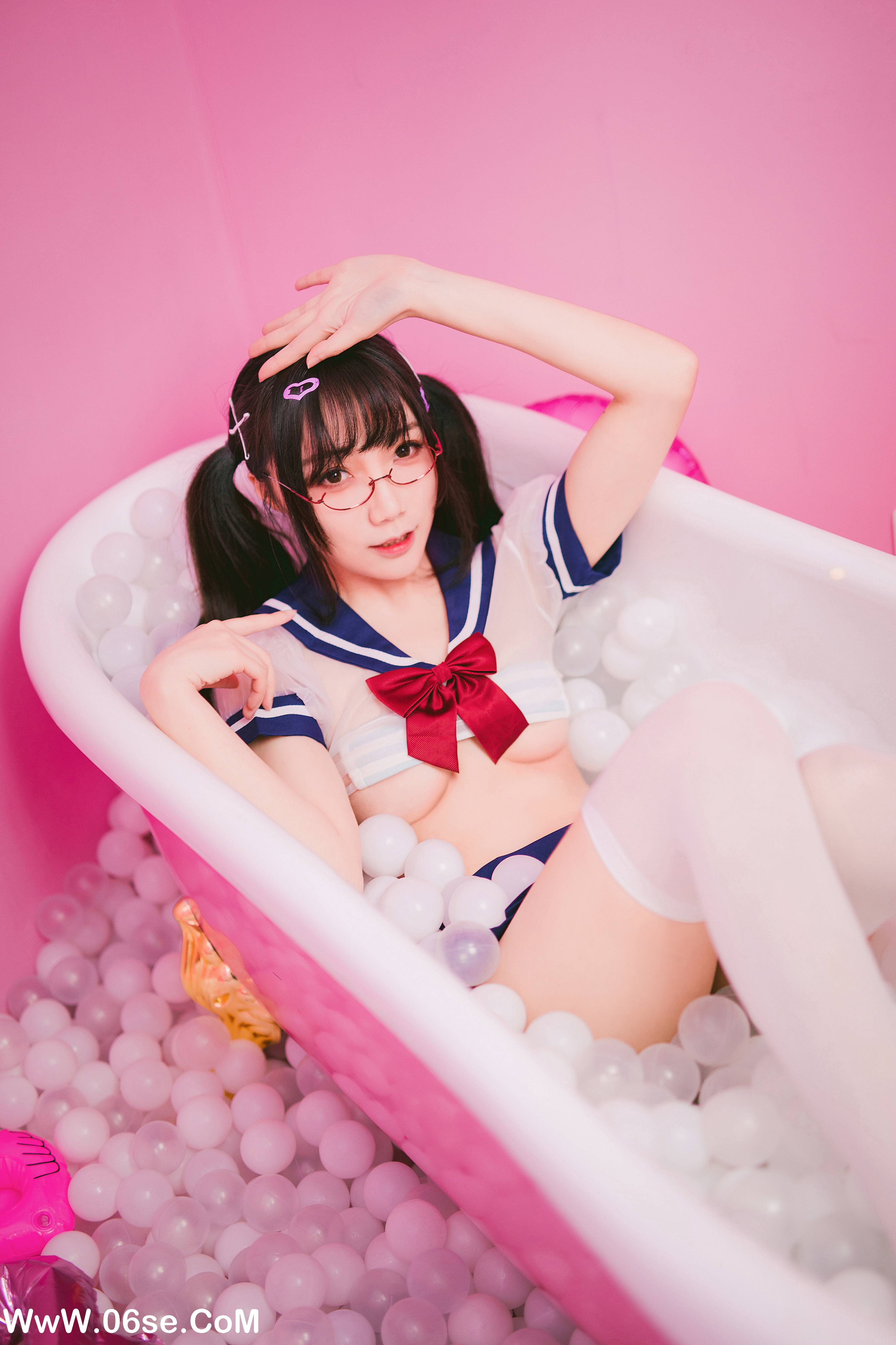 图片[10]-真央Mao NO.003 – 浴缸JK [18P193M]-六色网