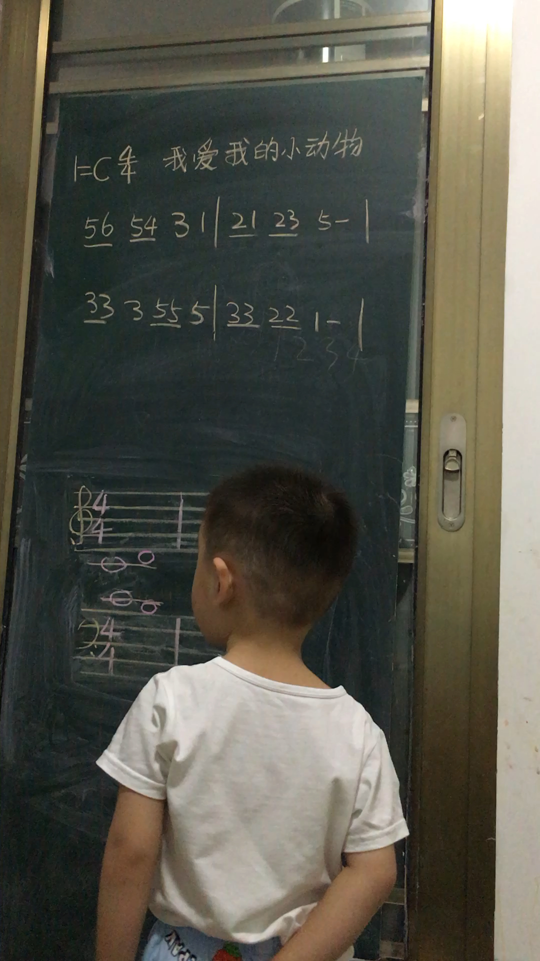 萌宝学唱简谱,我爱我的小动物
