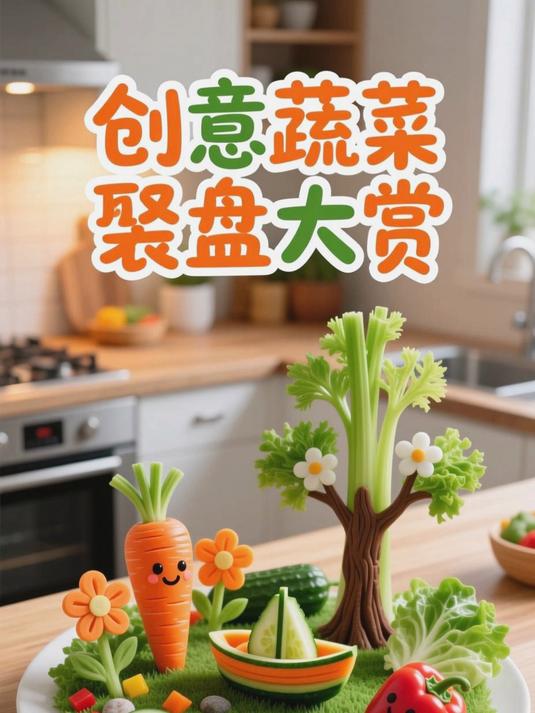 创意蔬菜摆盘大赏（创意风）