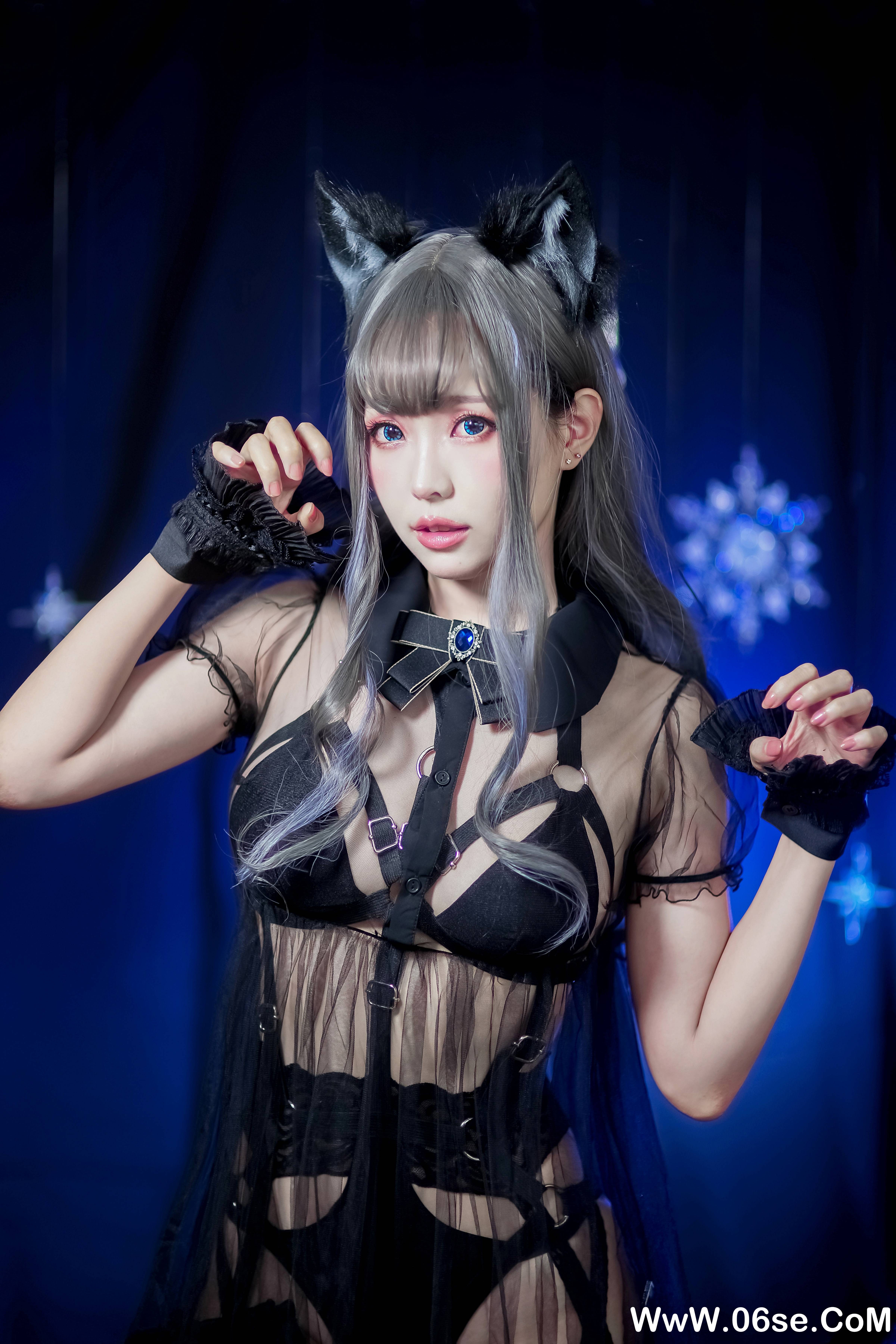 图片[6]-Ely_eee(ElyEE子) NO.038 — 灰太狼-黑色透视[24P+9V171M]-六色网