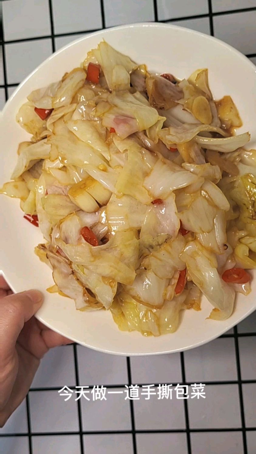 家常手撕包菜