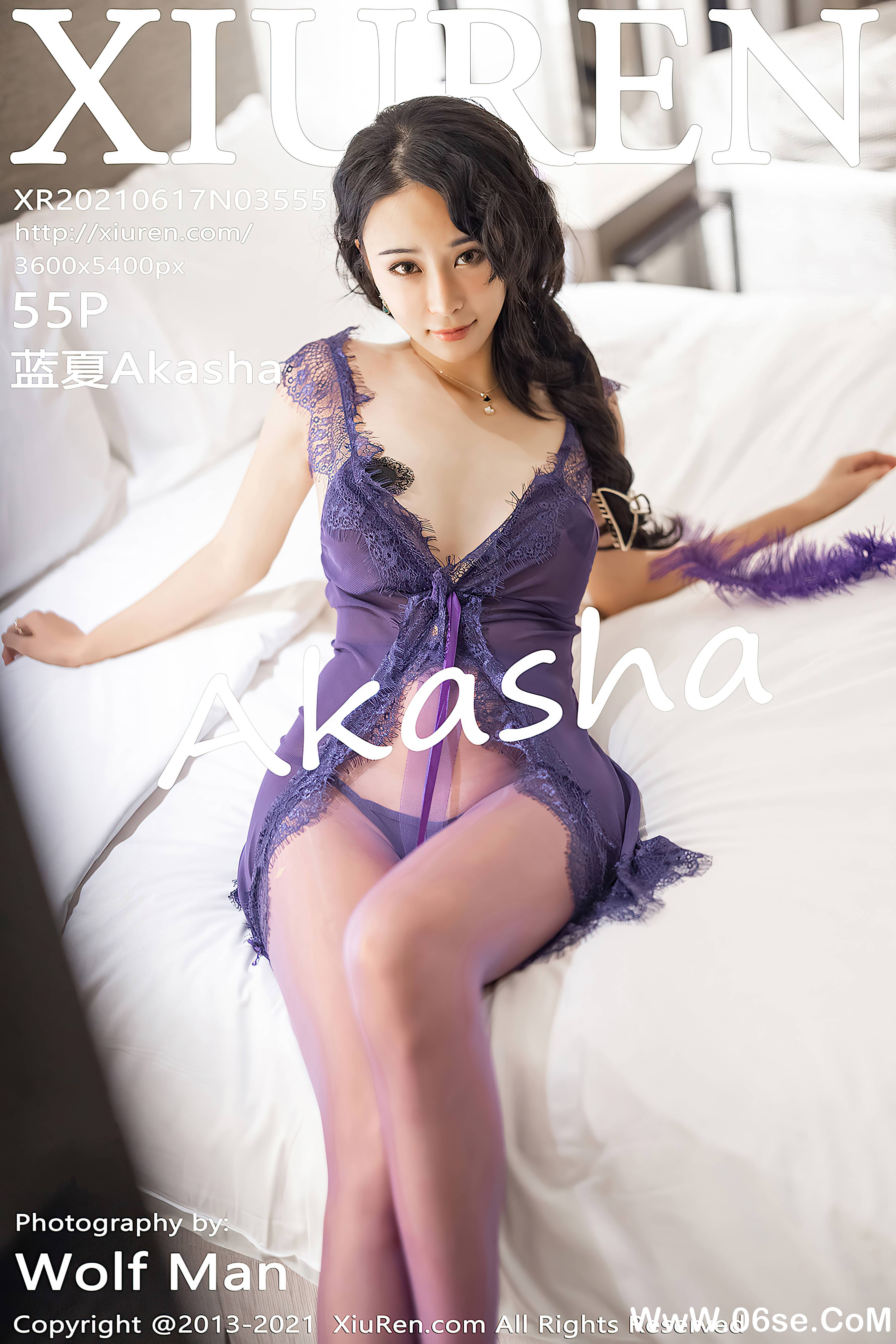 [XIUREN秀人网] 2021.06.17 NO.3555 蓝夏Akasha[55+1P473M]-六色网