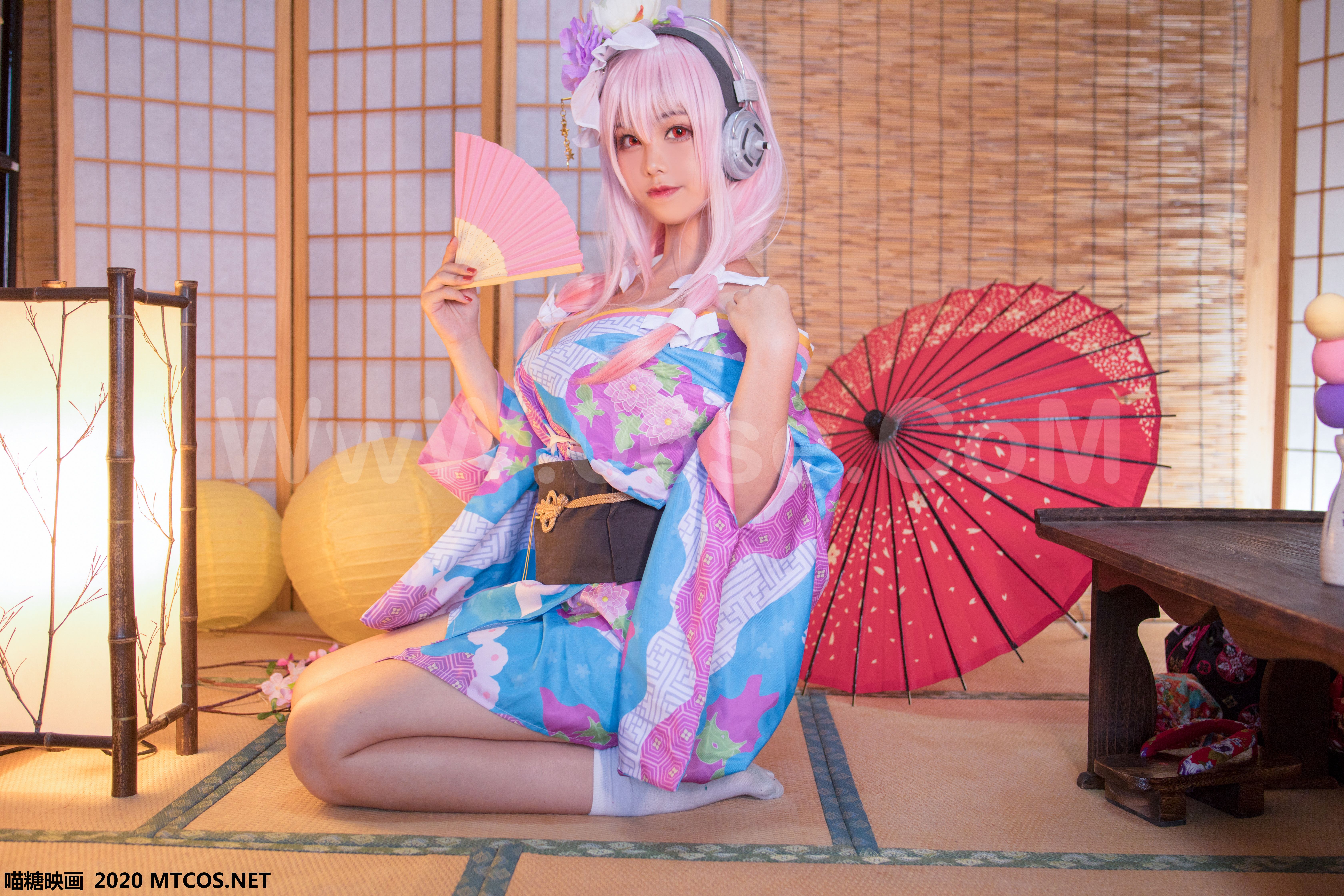 图片[15]-[MTCos] 喵糖映画 Vol.109 蜜汁猫裘 索尼子和服-六色网