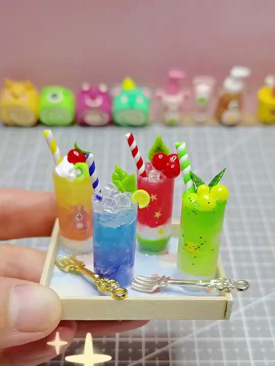 请你们喝粘土diy特制饮料~