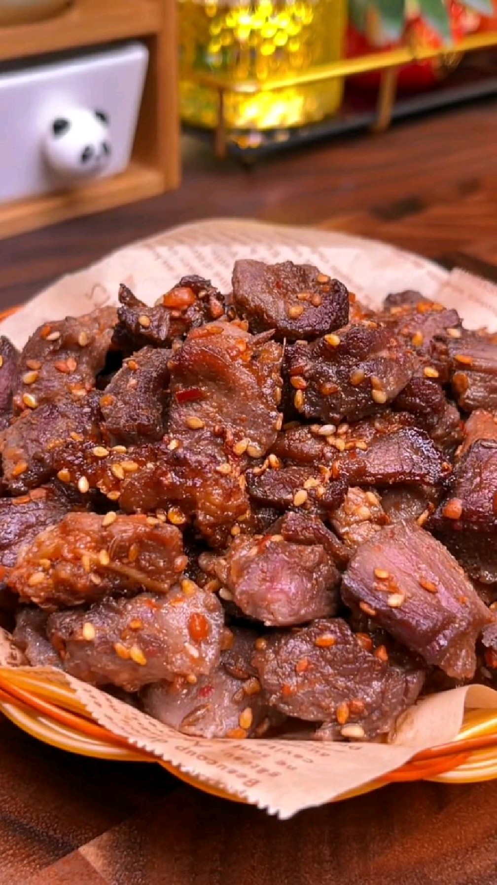 孜然羊肉用空气炸锅就能做出饭店的味道