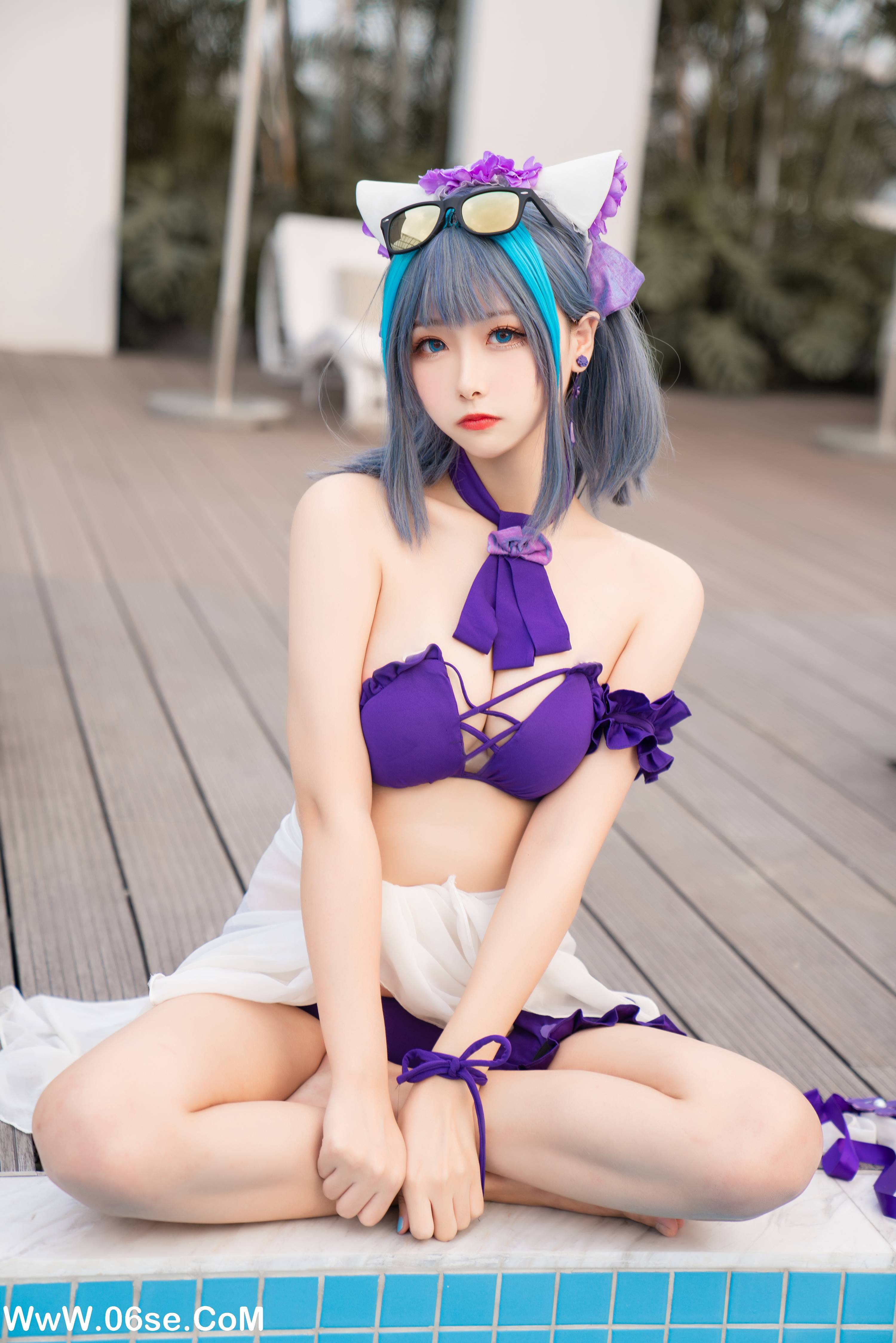 图片[18]-Momoko葵葵 NO.018 – 柴郡水着[40P+1V313M]-六色网