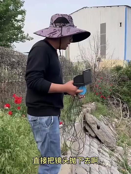 高清水下摄像头探鱼器，感温感深 + 超硬箱，日夜可用！