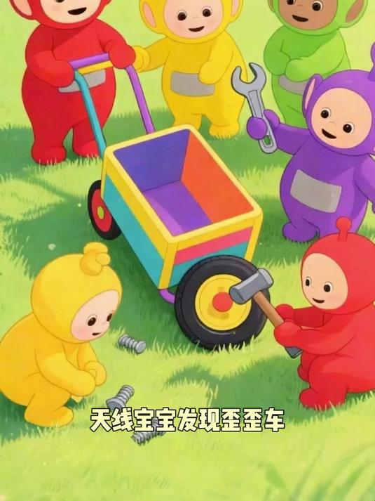 天线宝宝发现车子坏了#天线宝宝#