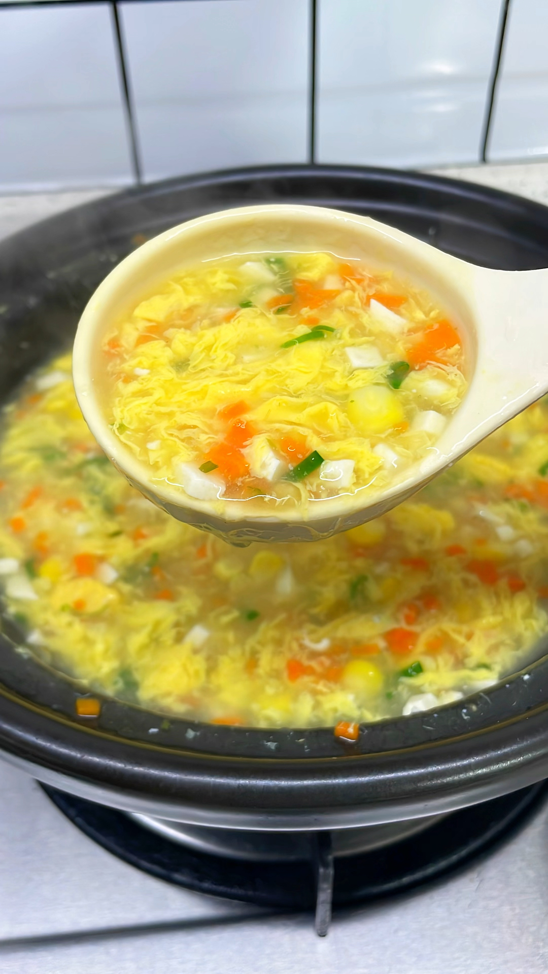 天冷拯救我的胃,5分钟做好的鸡茸玉米羹,全家人都说好喝