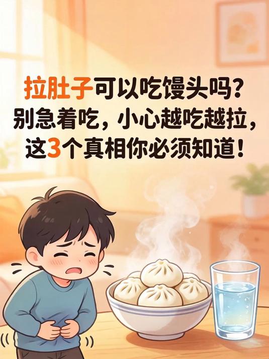 拉肚子可以吃馒头吗?别急着吃,小心越吃越拉,这3个真相你必须知道!