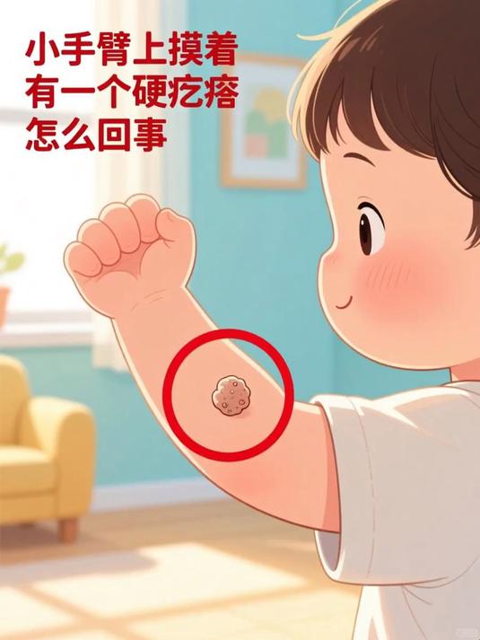 小手臂上摸着有一个硬疙瘩怎么回事