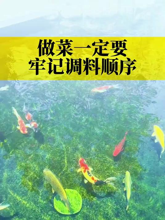 做菜一定要牢记调料顺序