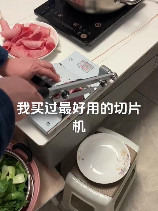 「送刀片」家用牛羊肉卷切片机手动刨肉机小型肥牛冻肉薄片切卷机
