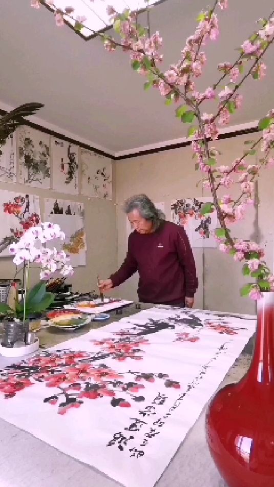 《画鸡技法》墨豪 教学示范 进行中