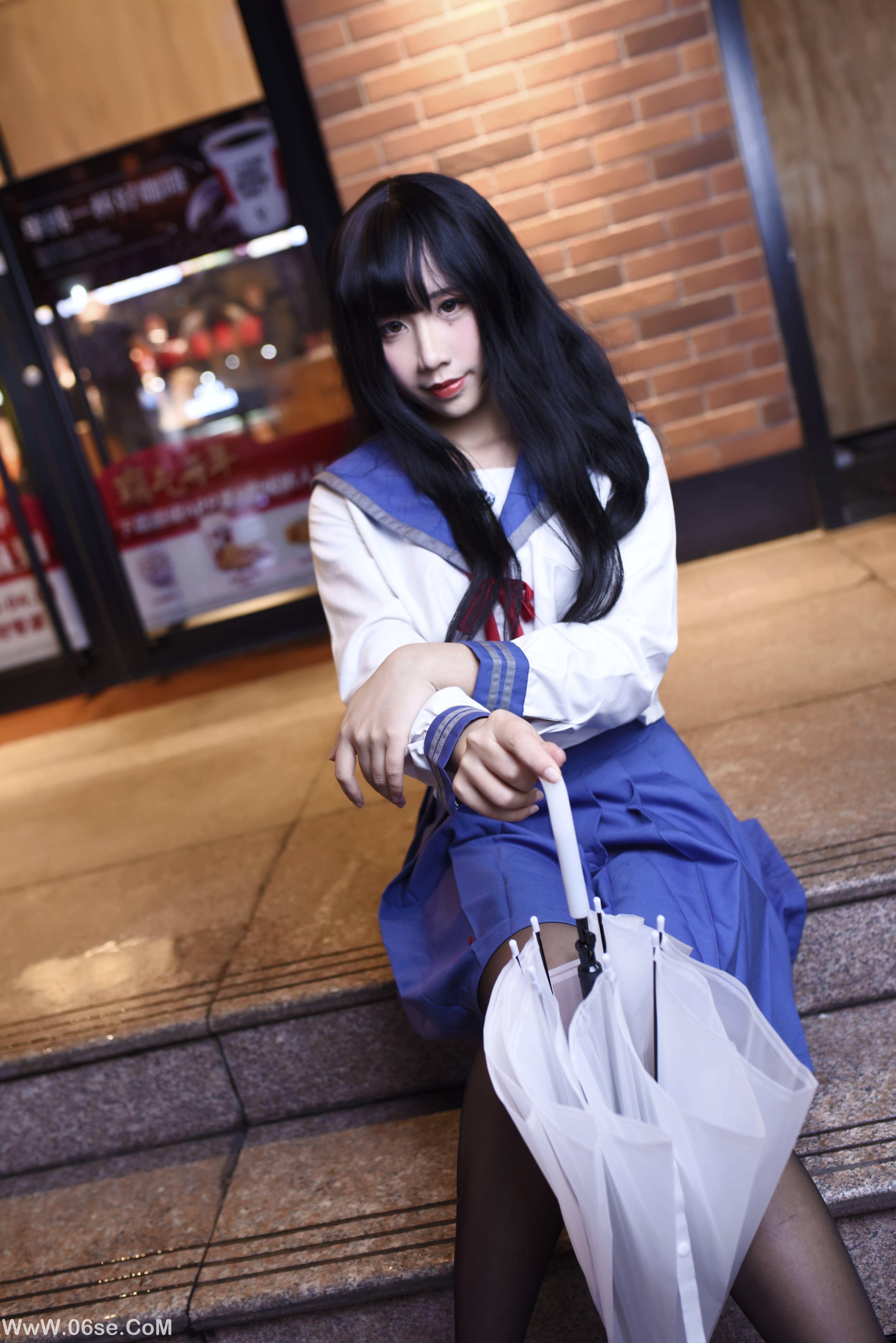 图片[9]-九曲Jean NO.005 – 雨天JK[21P309M]-六色网