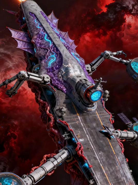 会自愈的恐怖航母!生物机械舰颠覆海战规则