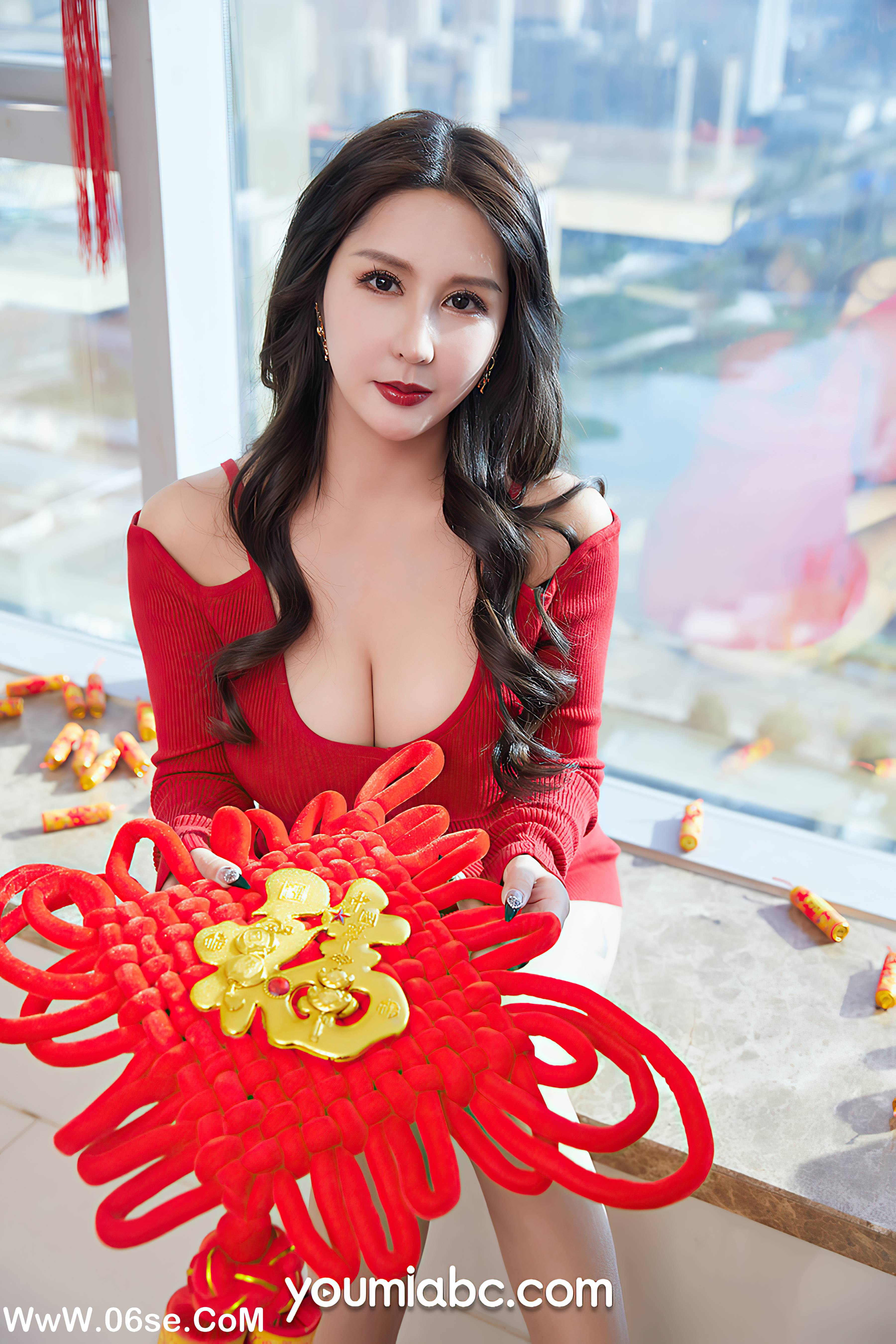 图片[3]-[YouMi尤蜜] 2022.01.26 蜜蜜恋春 娜依灵儿[48+1P892M]-六色网