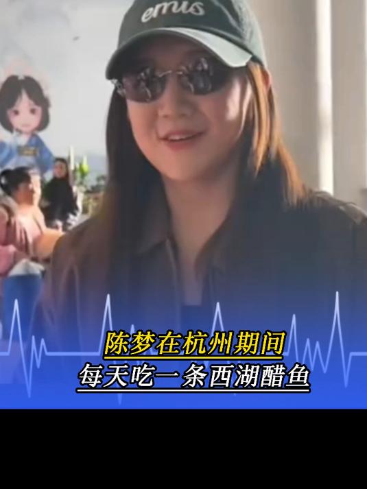 陈梦说自己在杭州期间每天吃一条西湖醋鱼