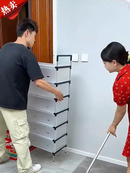 别再乱买鞋架了,试试这款多层防尘鞋架,节省空间,大容量