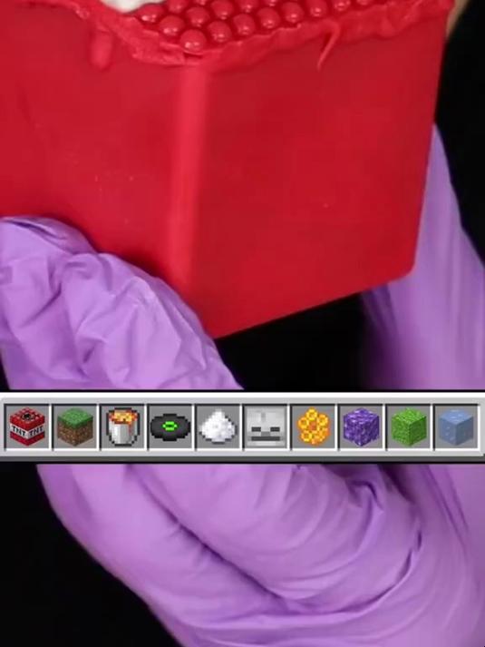 解压视频:我的世界巧克力太好吃了 解压咀嚼声