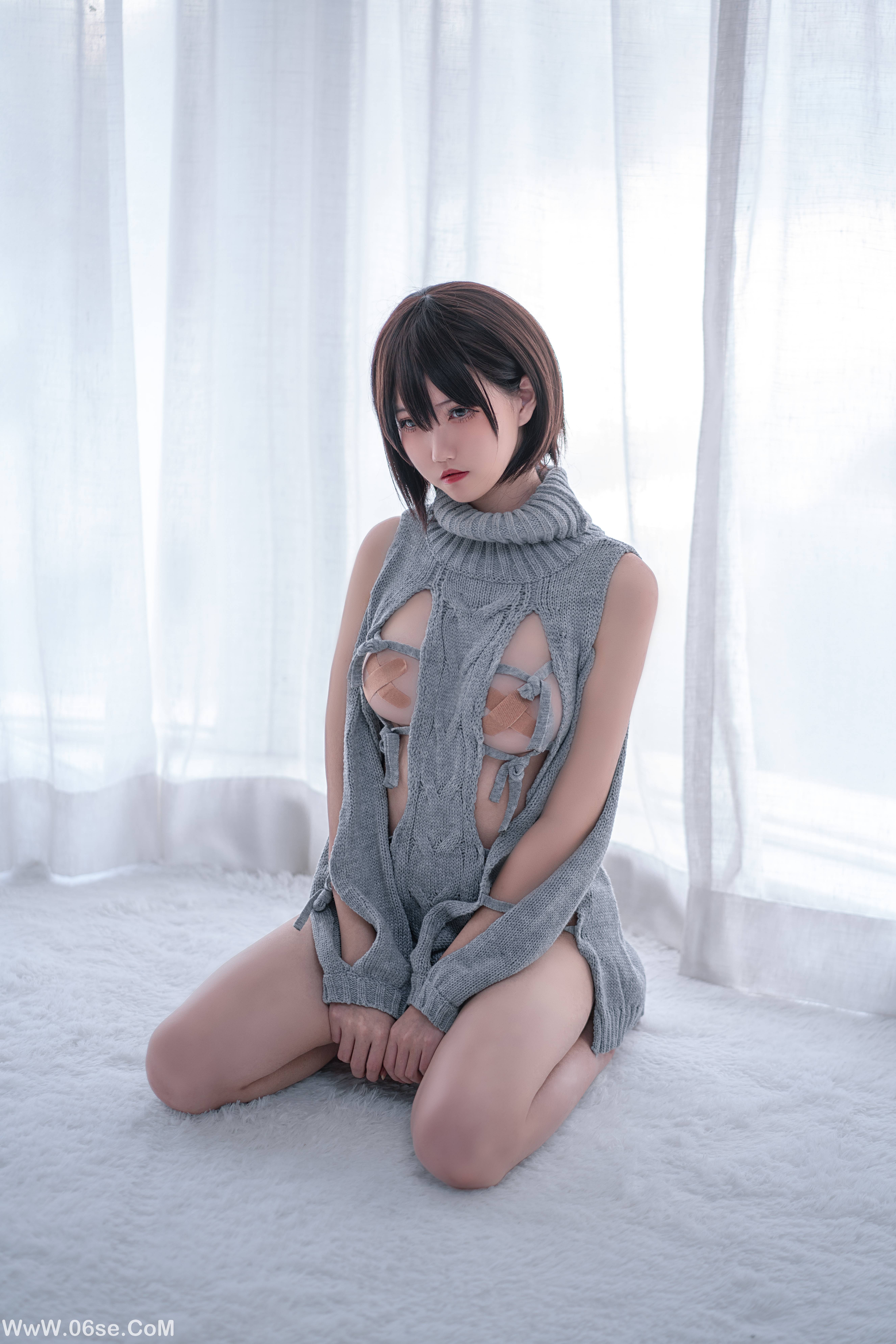 图片[2]-阿薰kaOri NO.001 – 露背毛衣[20P105M]-六色网