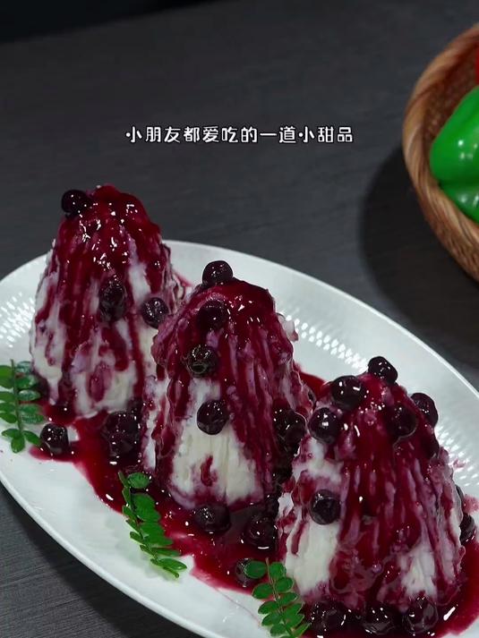 儿子爱吃的蓝莓山药