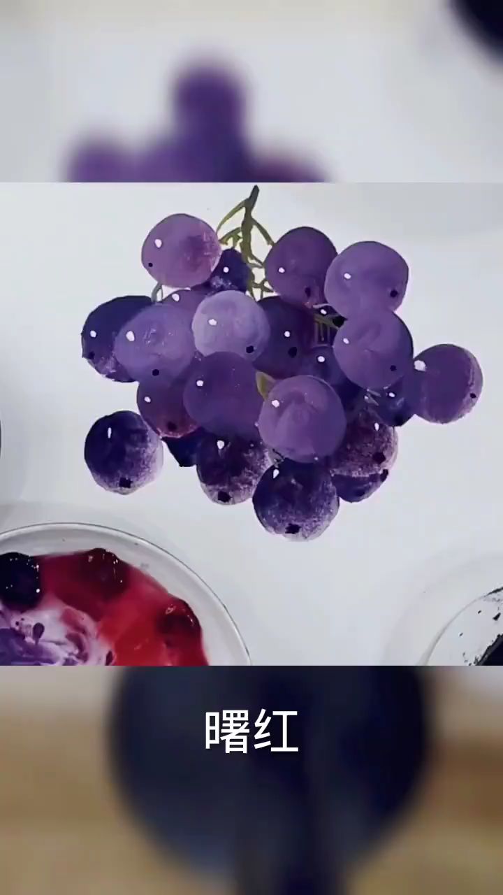 写意花鸟葡萄的画法