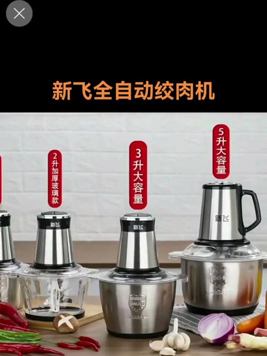 新飞绞肉机,全自动小型 家用多功能绞肉机