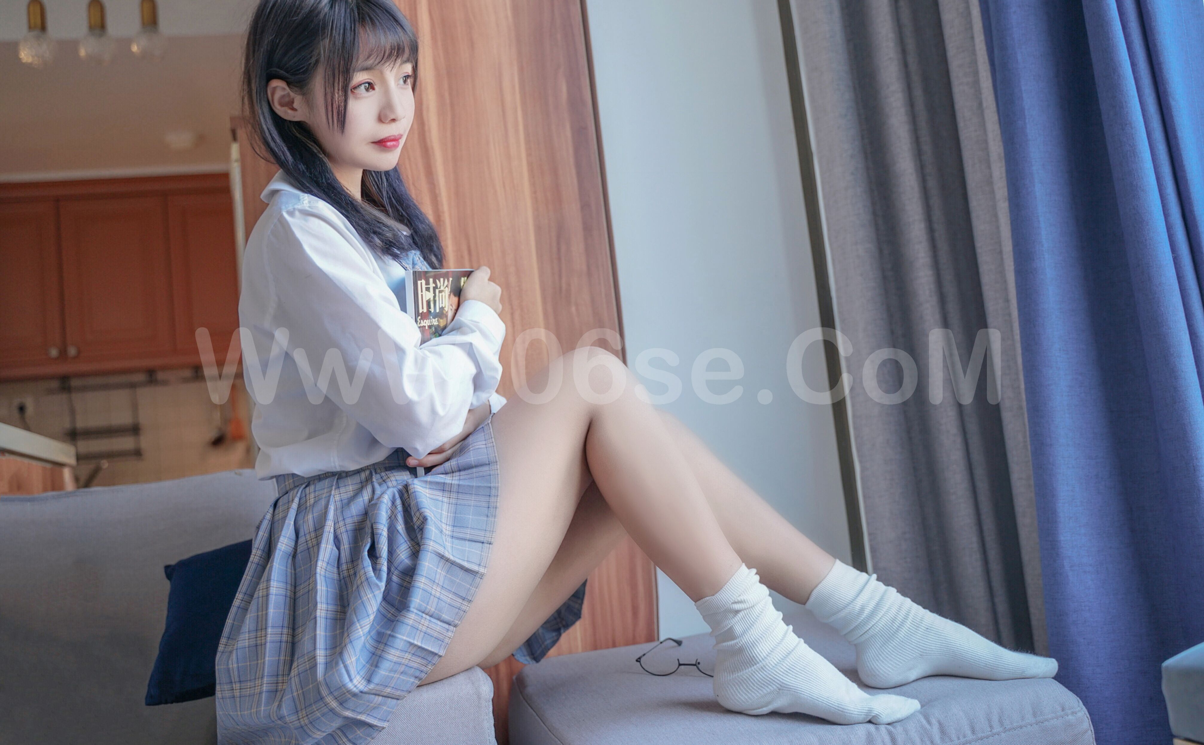 图片[40]-[MTCos] 喵糖映画 Vol.047 裸腿制服裙-六色网