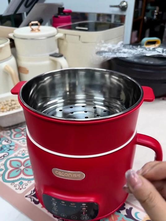 这小电锅就厉害了，不仅一锅多用，还能还原古法蒸米的方法