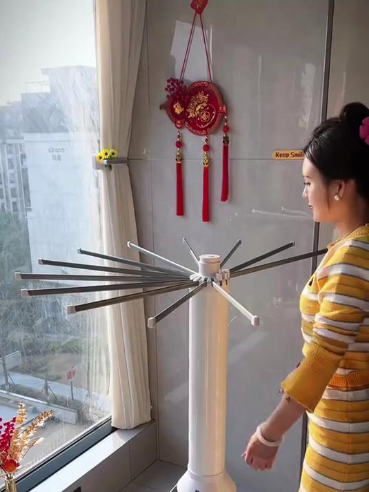 正品晾衣架子落地式隐形晾衣架折叠八爪鱼晾衣架