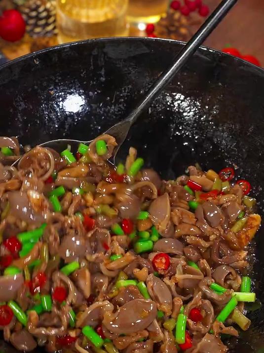 炒鸡杂你就像我这样做,酸辣脆爽
