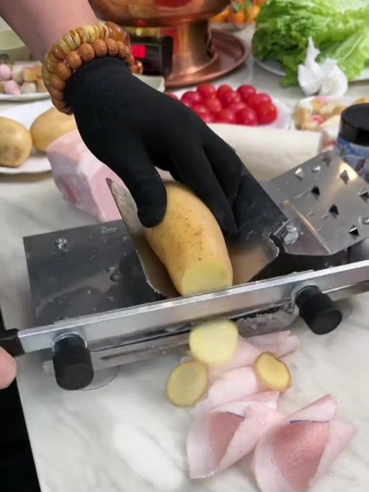 铡刀家用小型切骨机商用排骨中药切肉闸刀高锰钢匝刀