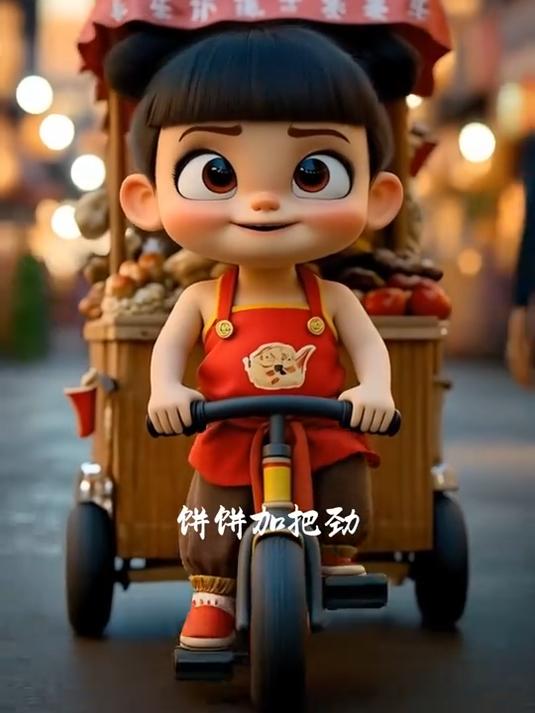 哪吒敖丙去摆摊啦