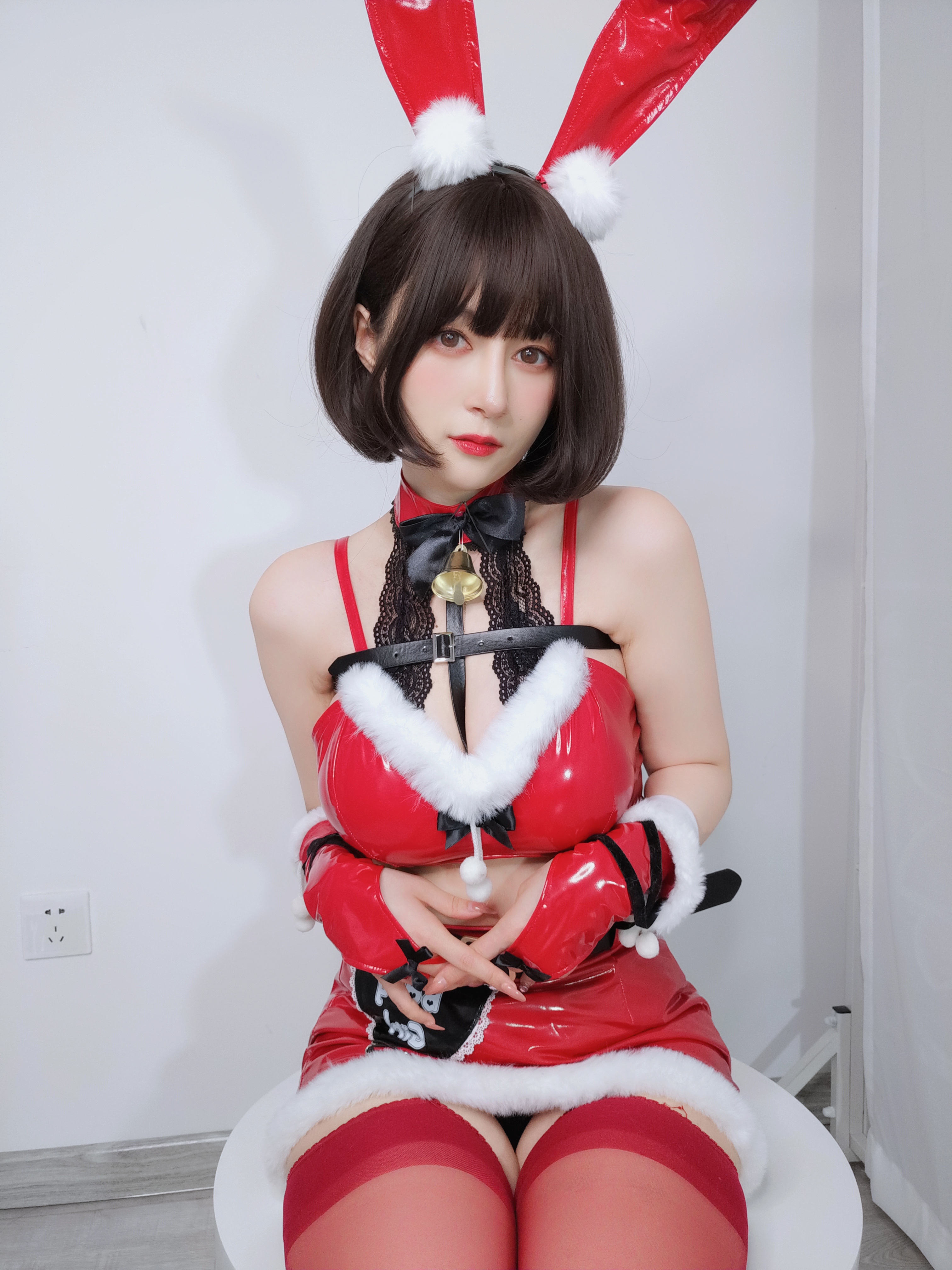 图片[37]-Coser小姐姐白银 NO.160 — Christmas Bunny [50P138M]-六色网