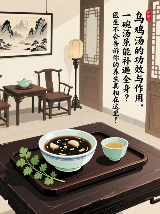 乌鸡汤的功效与作用,一碗汤竟能补遍全身?医生不会告诉你的养生真相在这里!#春分养生攻略#