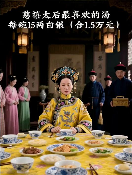 慈禧太后最喜欢喝的汤,每碗15两白银,折合1.5万元