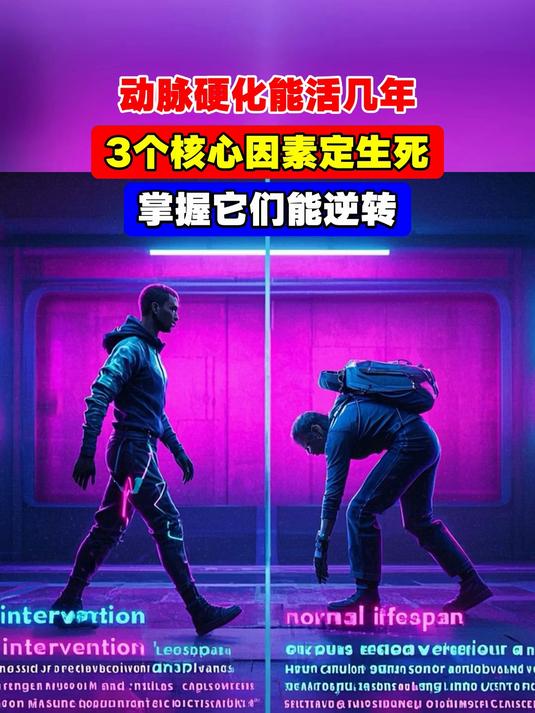 动脉硬化能活几年,3个核心因素定生死,掌握它们能逆转