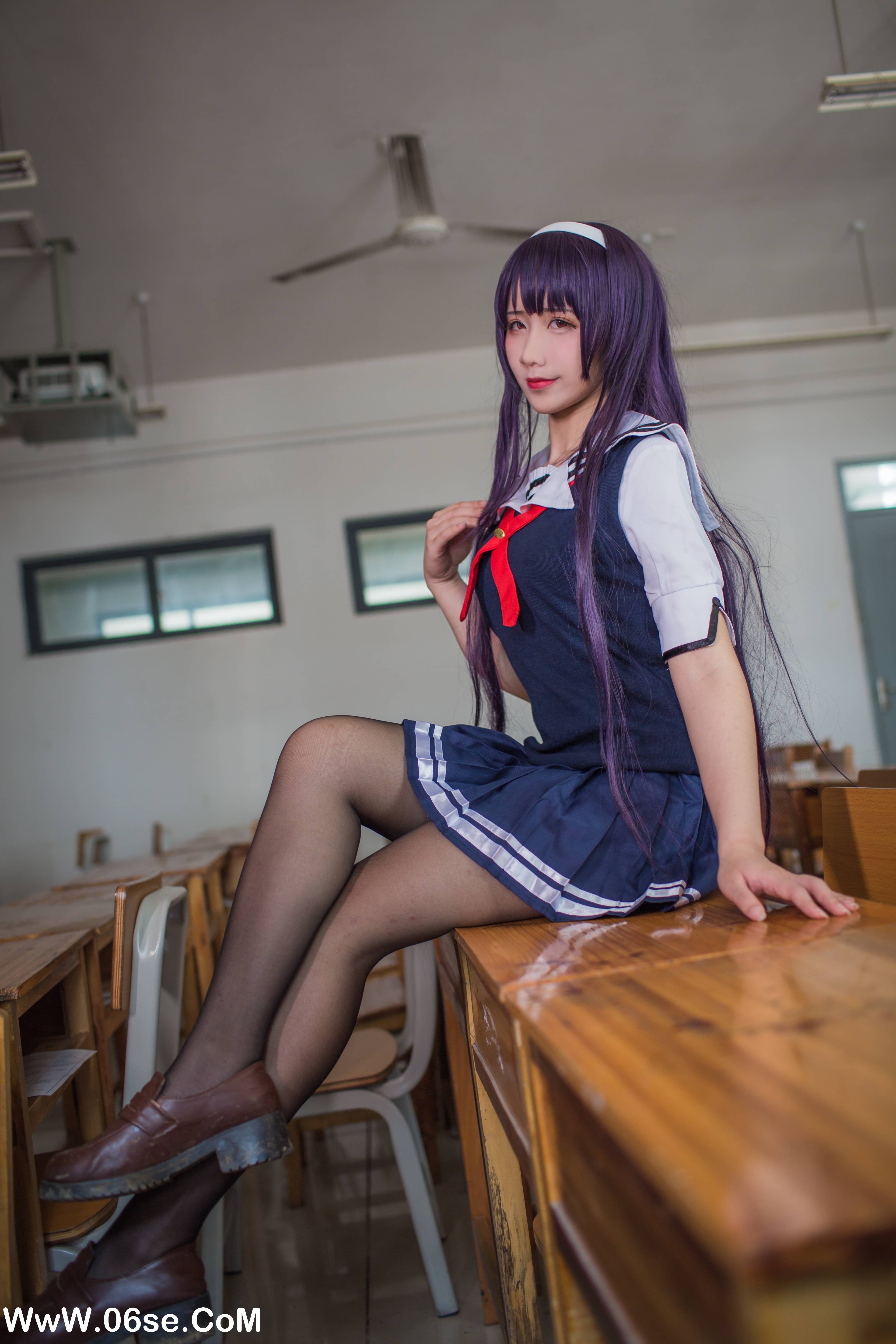 图片[10]-九曲Jean NO.039 – 霞之丘诗羽夏季校服[40P349M]-六色网