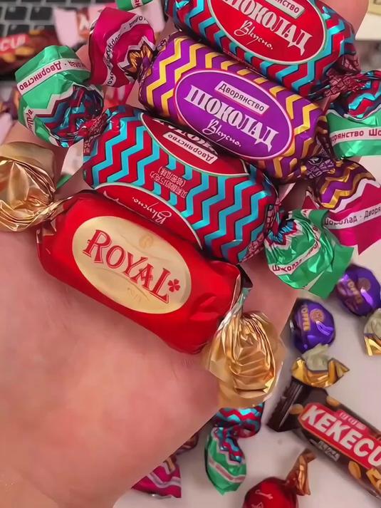 多口味俄式夹心糖巧克力喜糖零食爆款